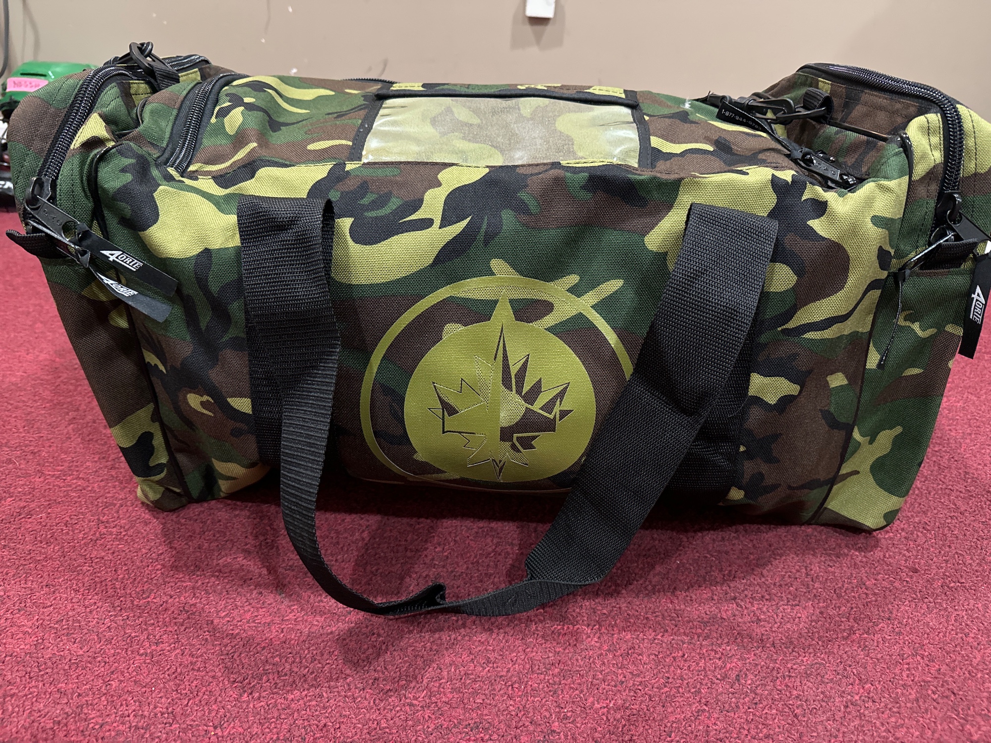 New Winnipeg Jets 4ORTE Camo Duffle Bag ItemWINB SidelineSwap