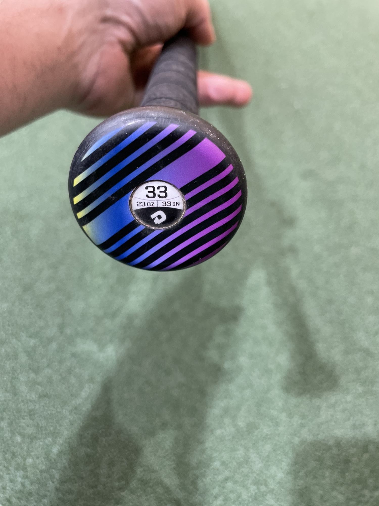 Black Used 2020 DeMarini Prism Composite Bat (10) 23 oz 33" SidelineSwap