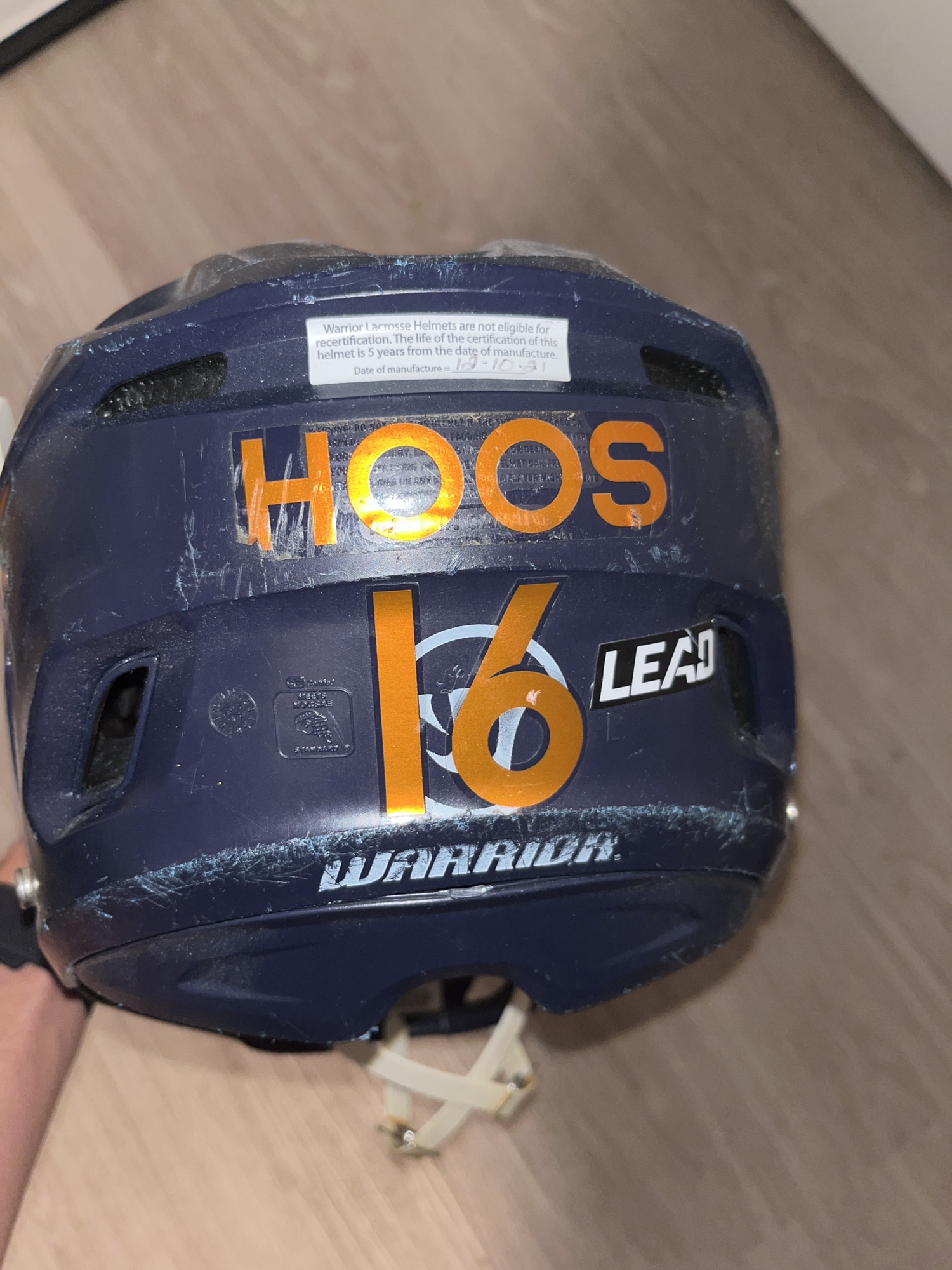 UVA 2023 Warrior Burn Lacrosse Helmet SidelineSwap