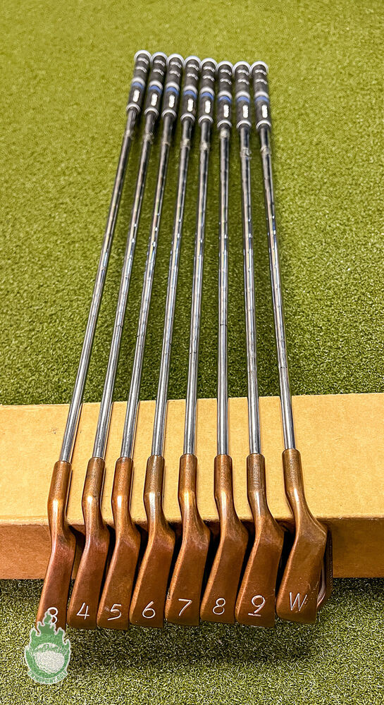 Used RH Ping Black Dot Eye 2 Beryllium Copper Irons 3PW Stiff Steel