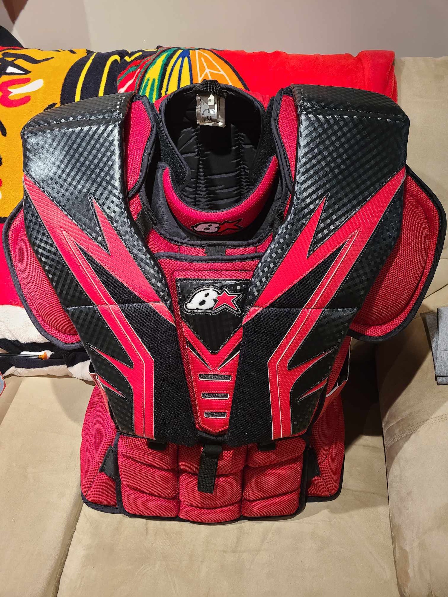 Used Large Brian's Optik 2 Goalie Chest Protector SidelineSwap