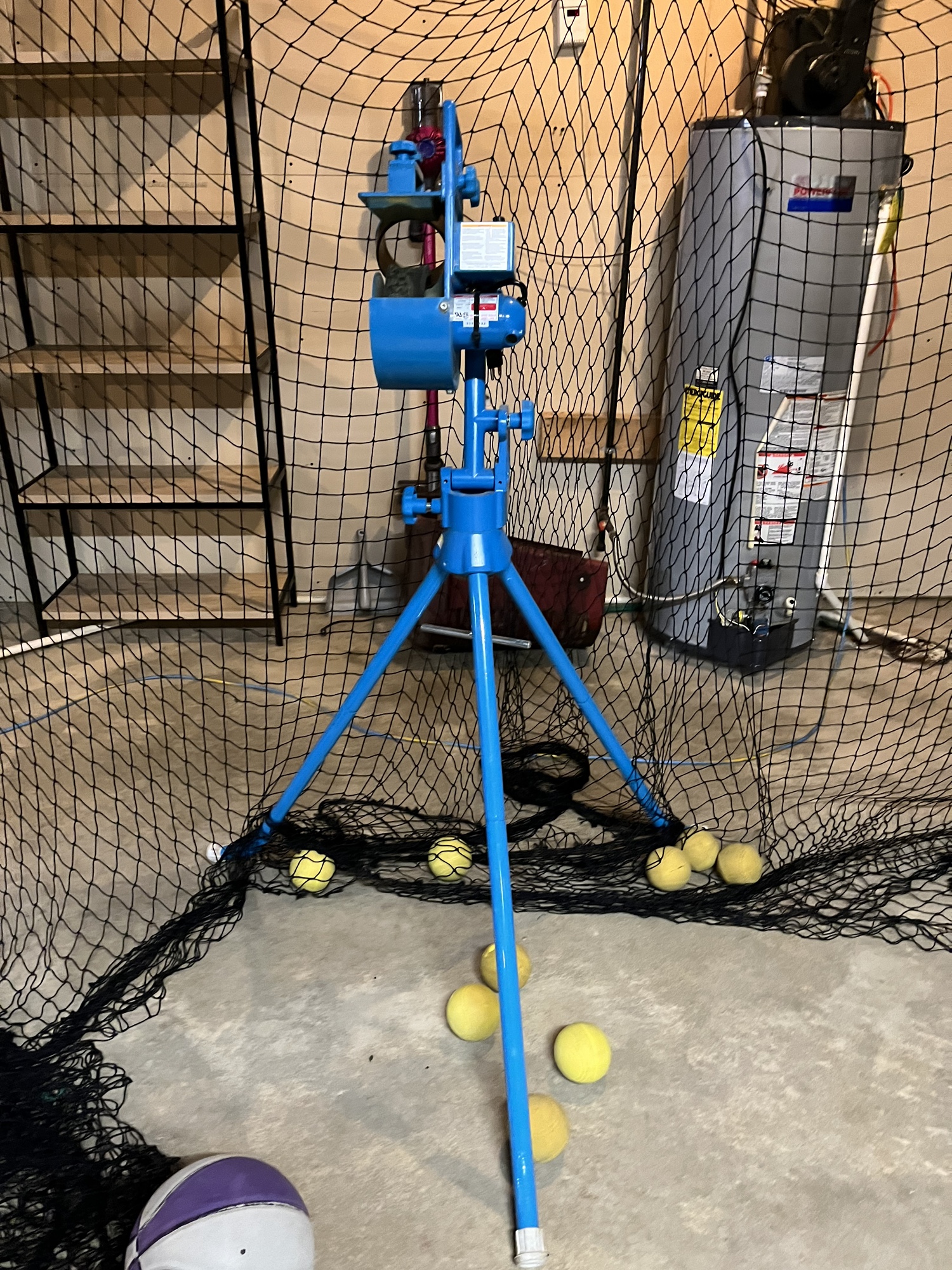 JUGS Lite Flite Baseball/Softball Pitching Machine and Batting Cage Net SidelineSwap