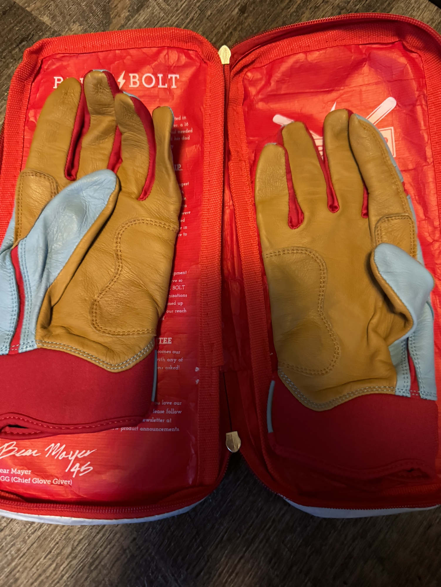 Used Large Bruce Bolt Batting Gloves SidelineSwap