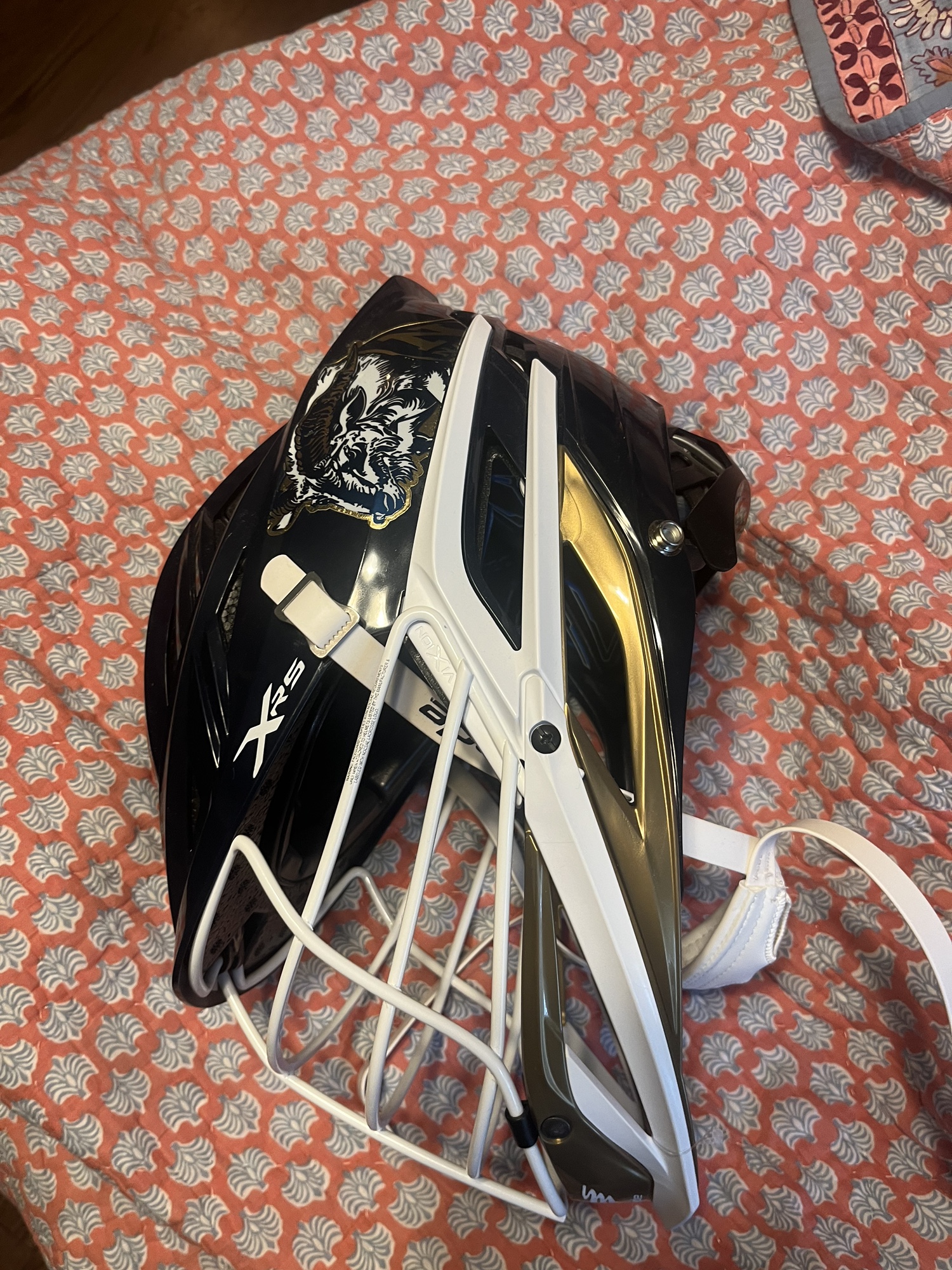 Navy lacrosse helmet SidelineSwap