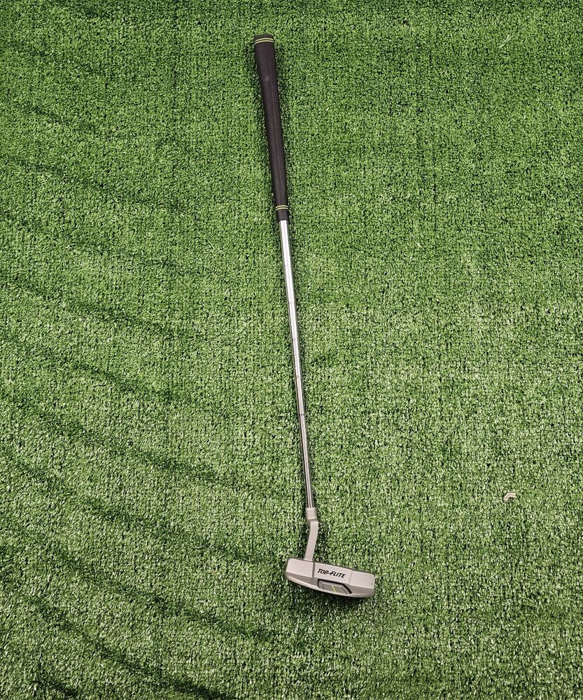 Top Flite Junior Gray Green Mid Mallet Youth Putter Right Handed