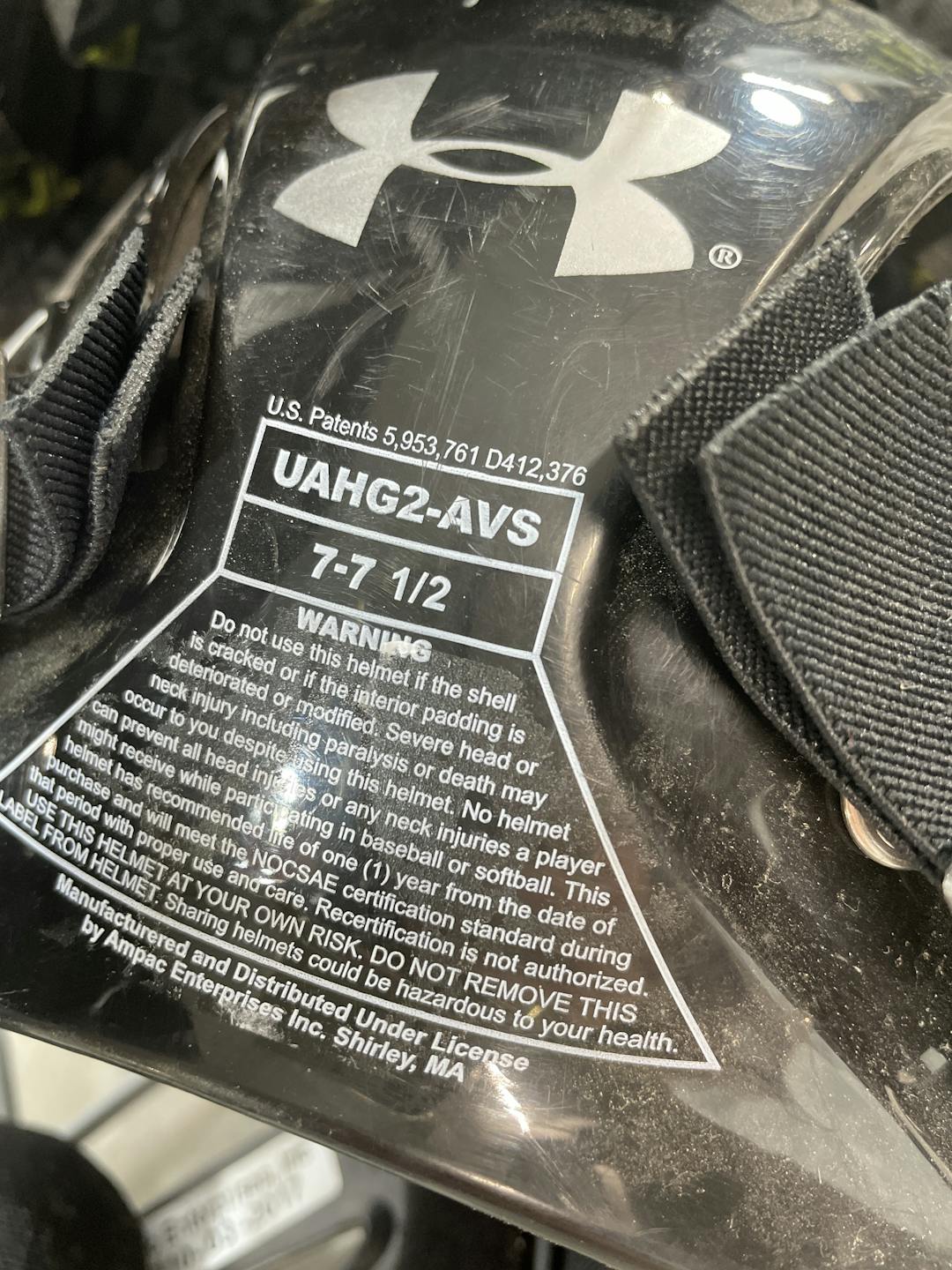 Used Under Armour Uahg2 Catchers Helmet SidelineSwap