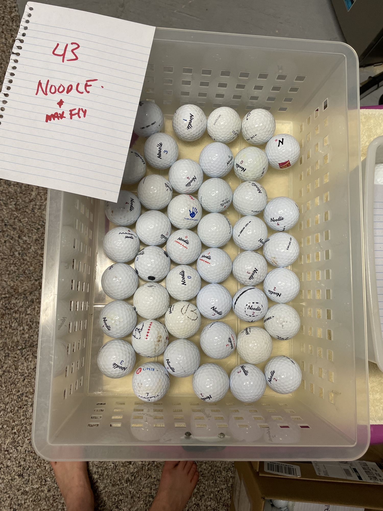 Used TaylorMade 43 Noodle Balls SidelineSwap