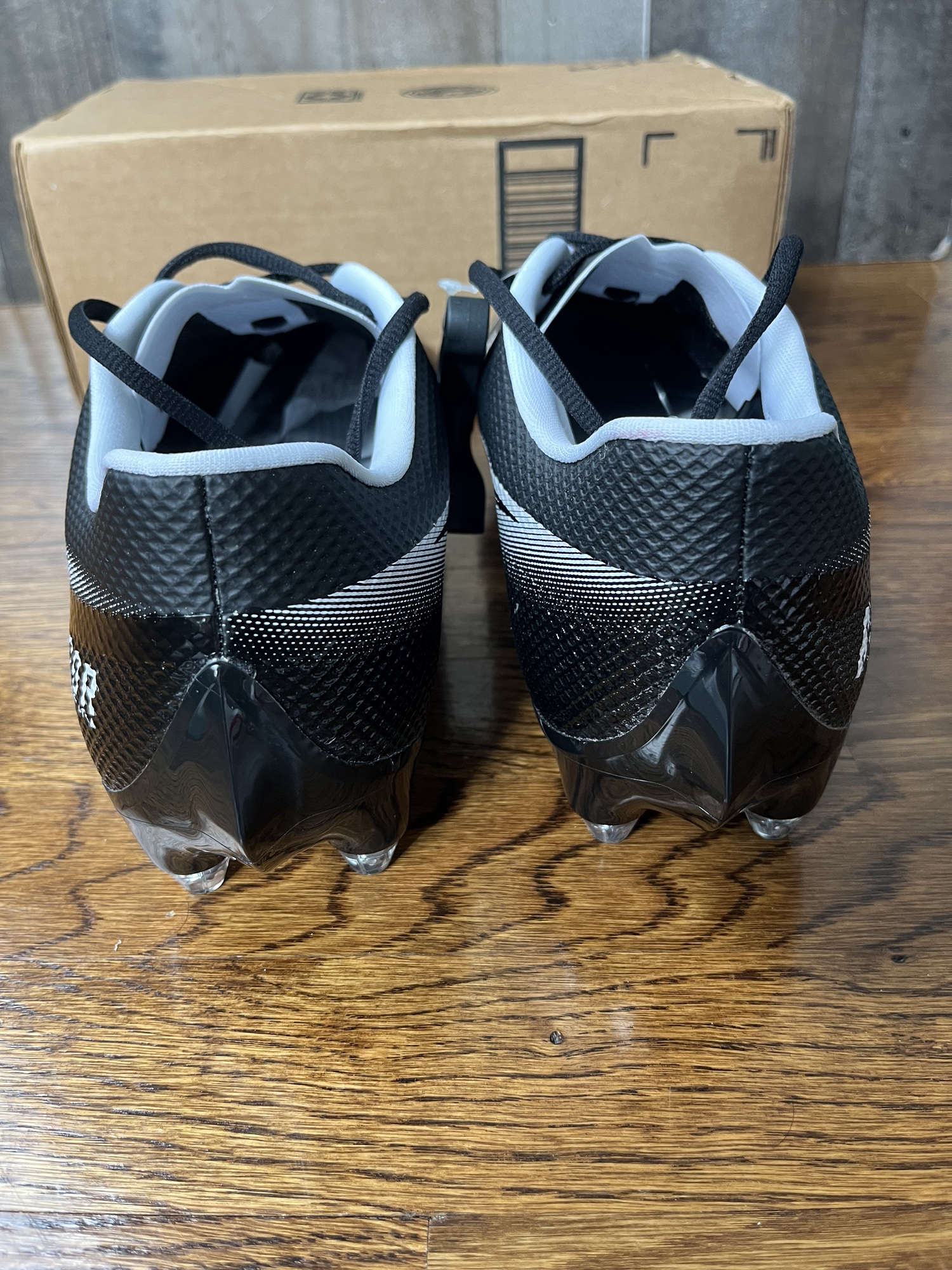 Nike Vapor Edge 360 Speed Black White Football Cleats Sz 13 Wide