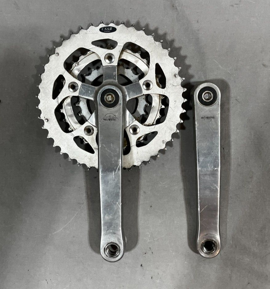 Vintage White Industries 175mm 44/32/22 Mtn Bike Crankset