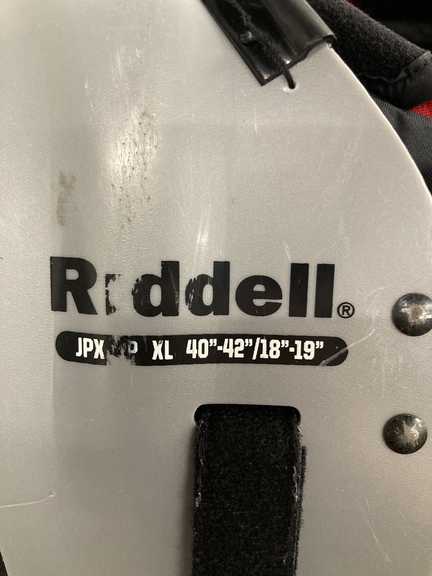 Riddell Power ショルダーパッド シルバー/レッド Riddell Power リデル ショルダーパッド リデル ショルダー