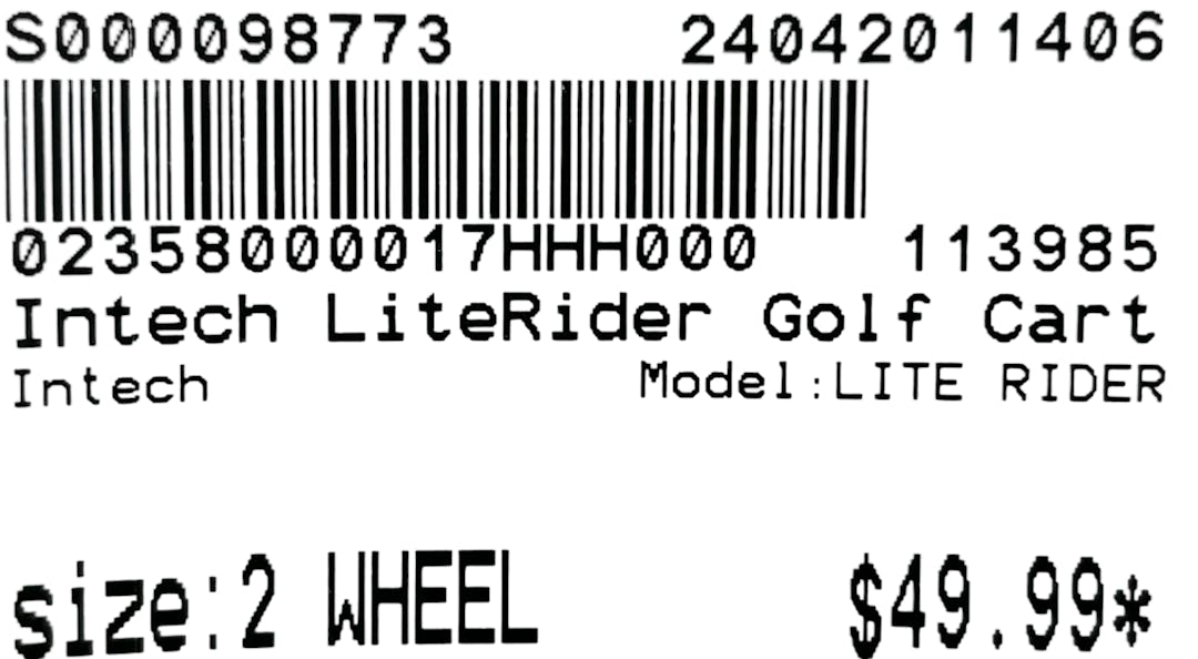 Used Intech Lite Rider 2 Wheel Golf Carts SidelineSwap
