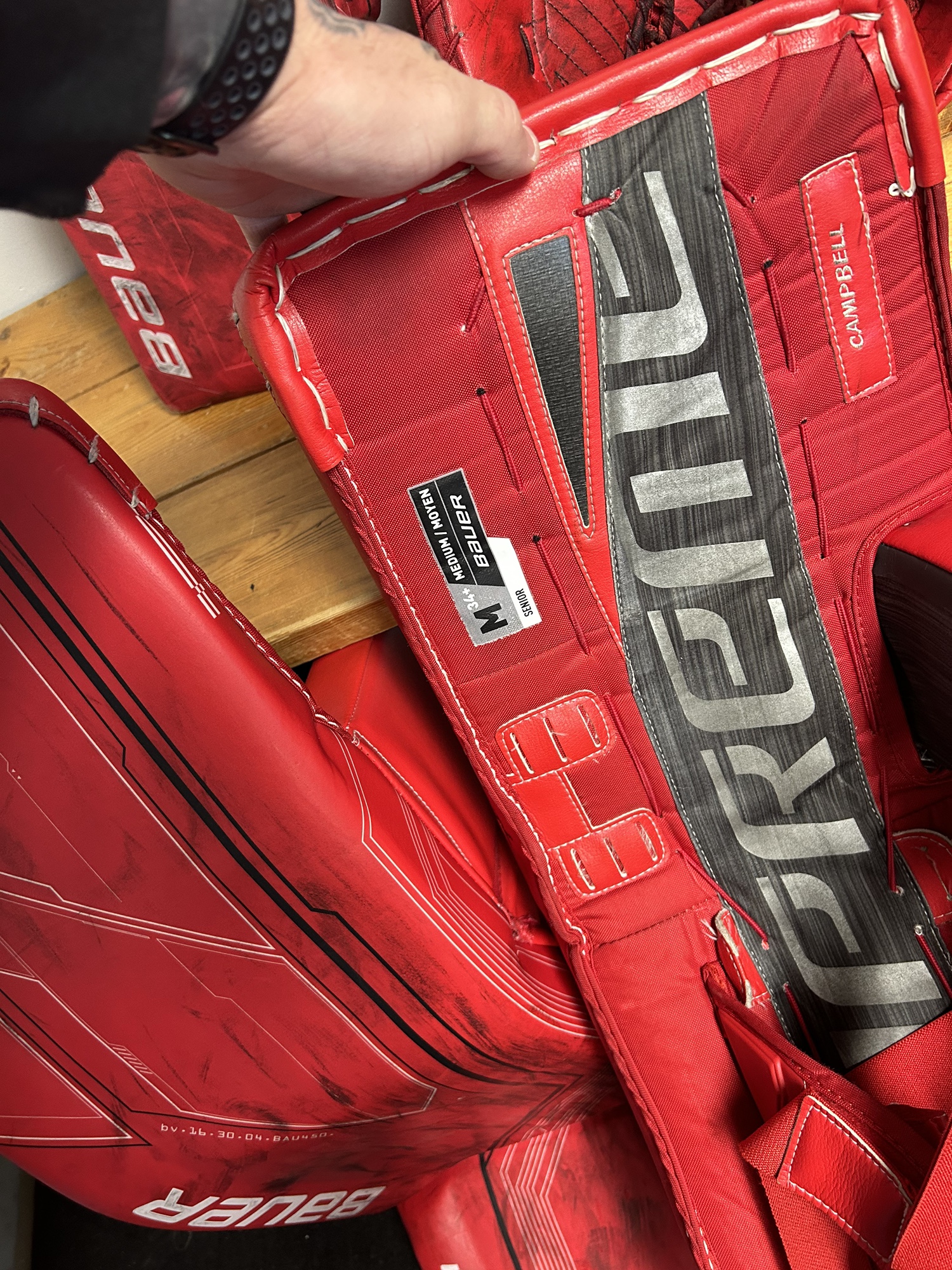 Used Bauer Regular Pro Stock Mach Goalie Full Set SidelineSwap