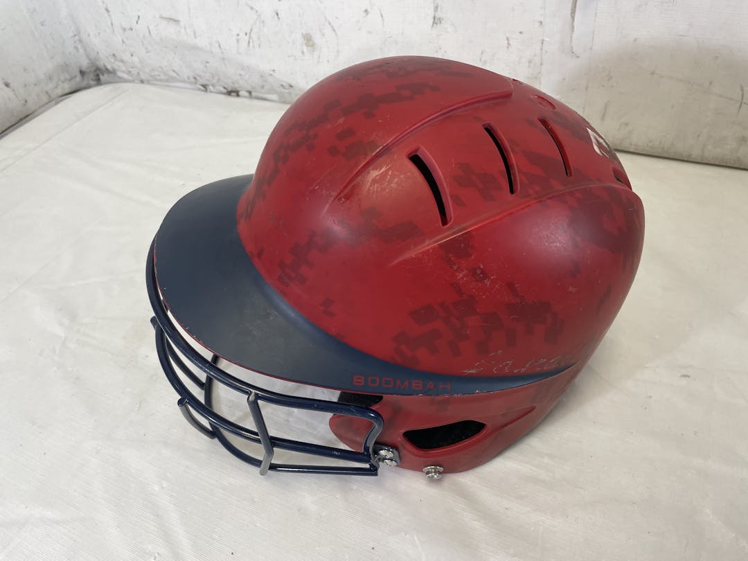 Used Boombah Bbh1 Osfm Softball Batting Helmet W Mask SidelineSwap