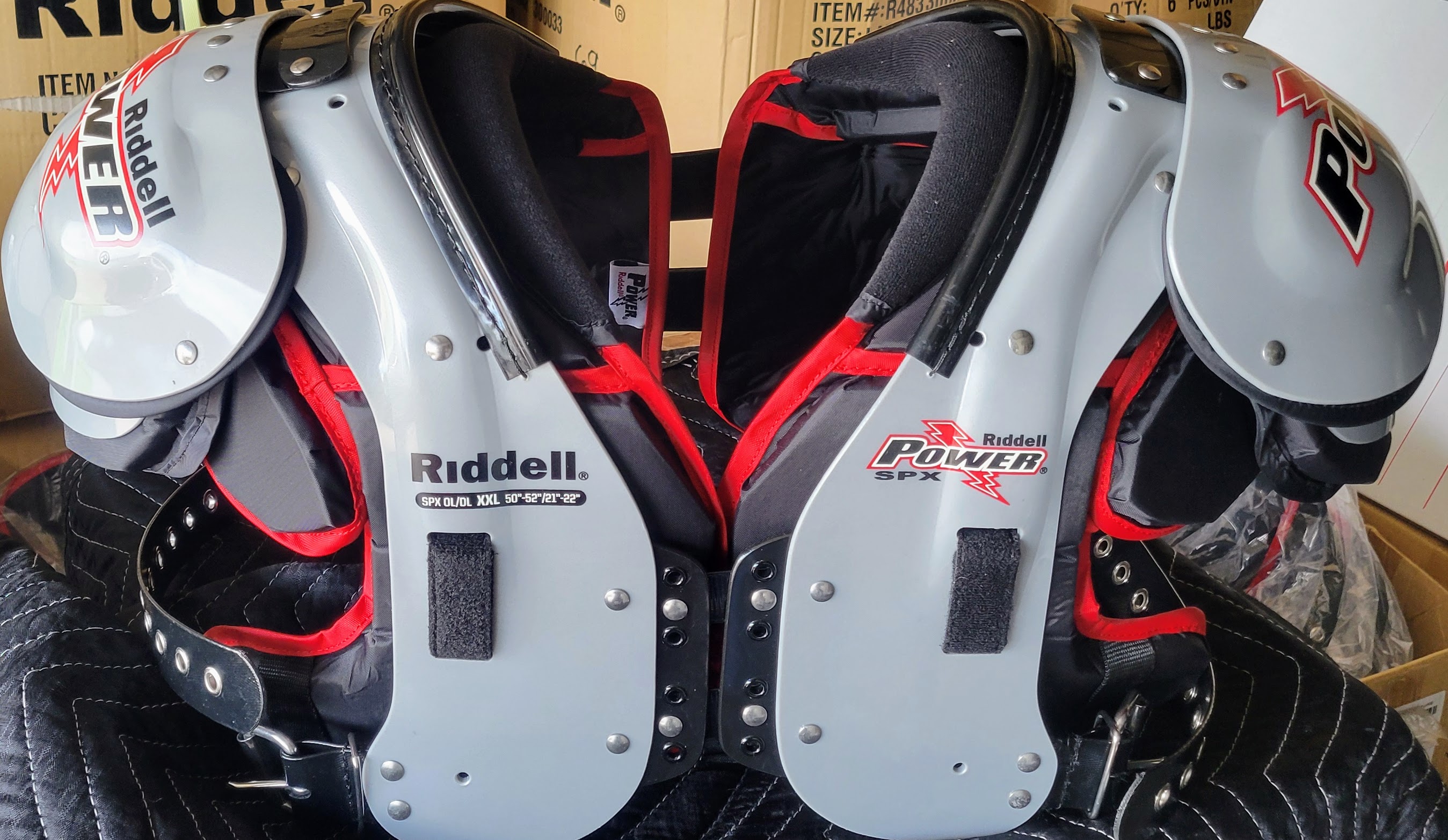 New XXL Adult Riddell Power SPX Shoulder Pads OL/DL