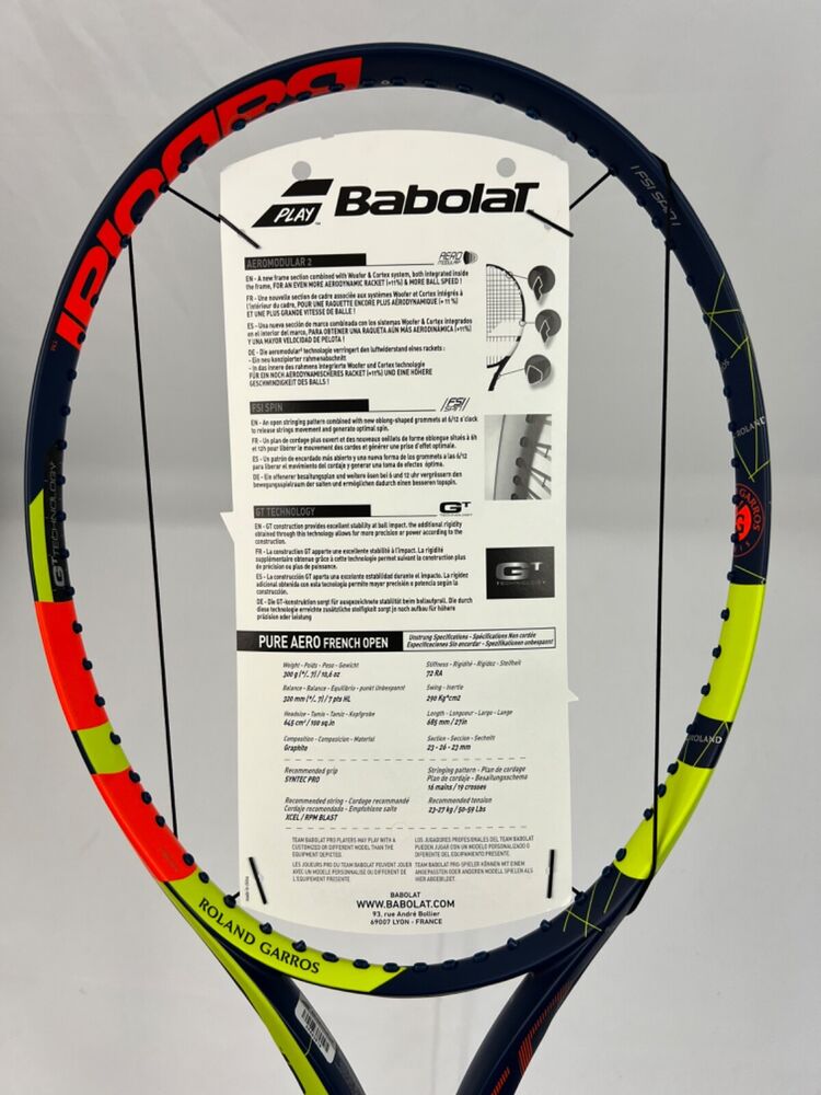 美品　Babolat Pure Aero Roland Garros 2017 NEW Babolat Pure Aero French Open 2017, 4 3/8 | SidelineSwap | Buy