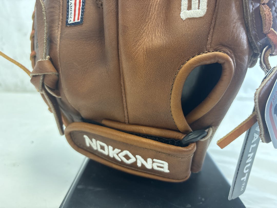 Used Nokona Walnut Wn80 14" Softball First Base Mitt Glove Like New Made In U.s.a