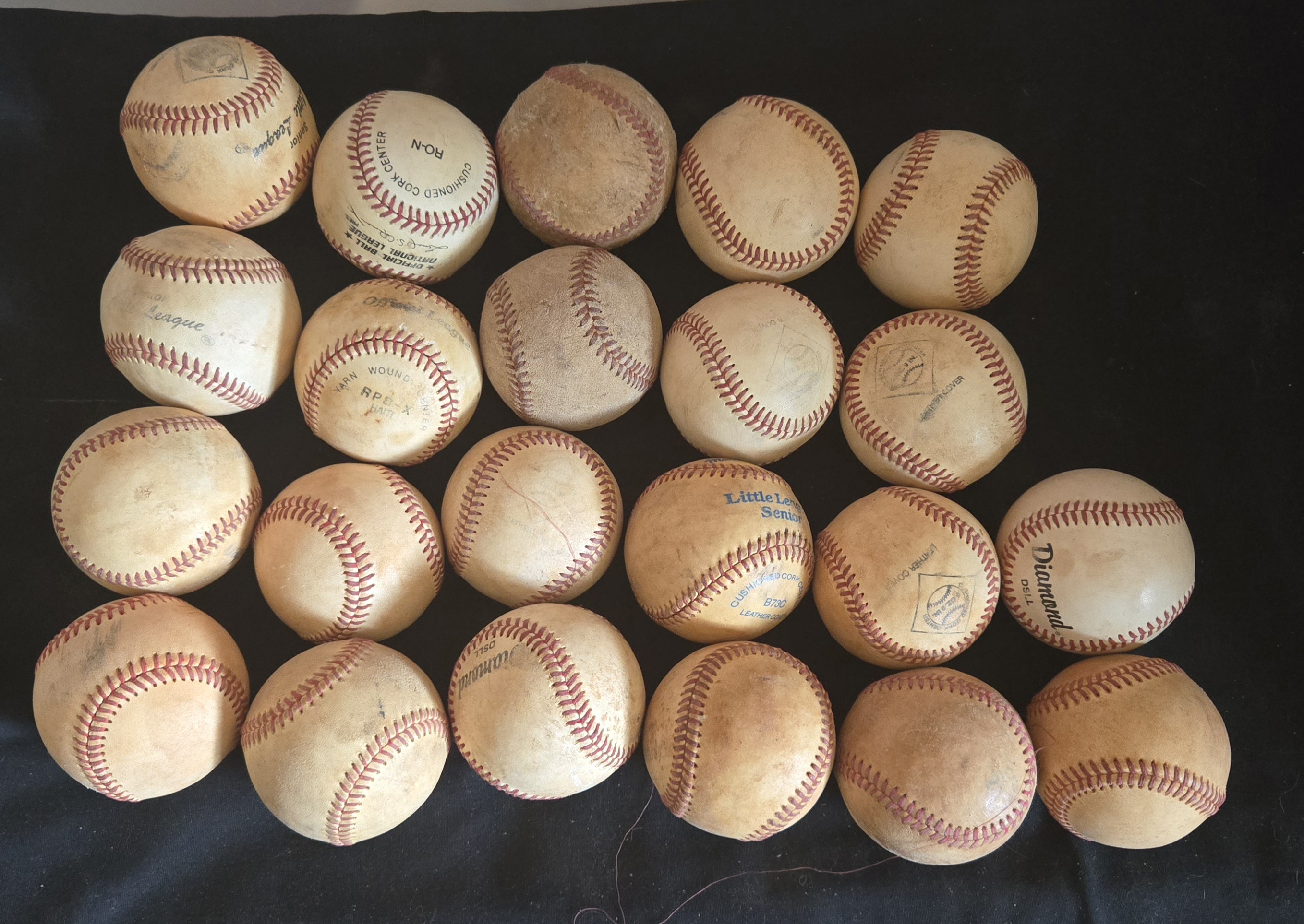 22 Used Leather Baseballs SidelineSwap