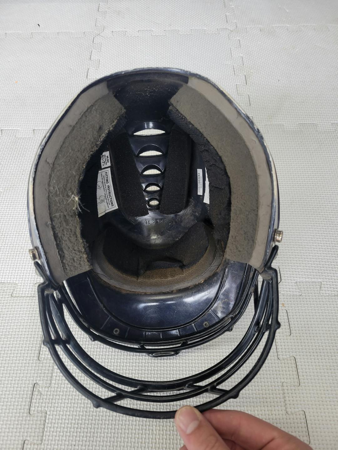 Used Worth Helmet W Mask 6.757 7 8 One Size Baseball And Softball Helmets SidelineSwap