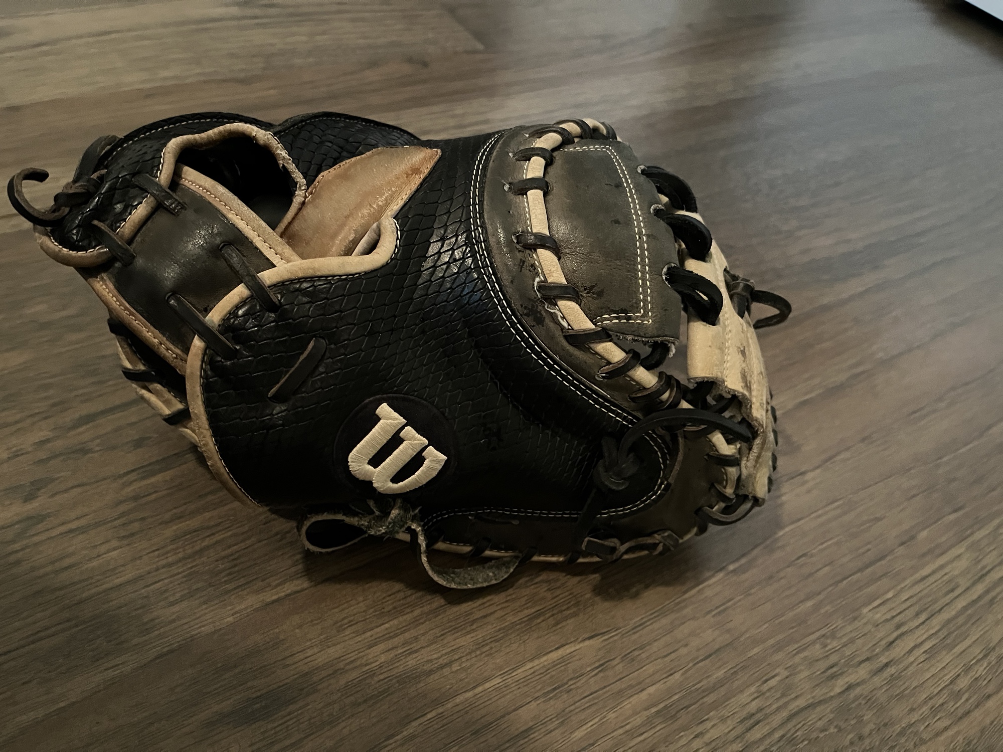 Used custom wilson a2000 catchers glove SidelineSwap