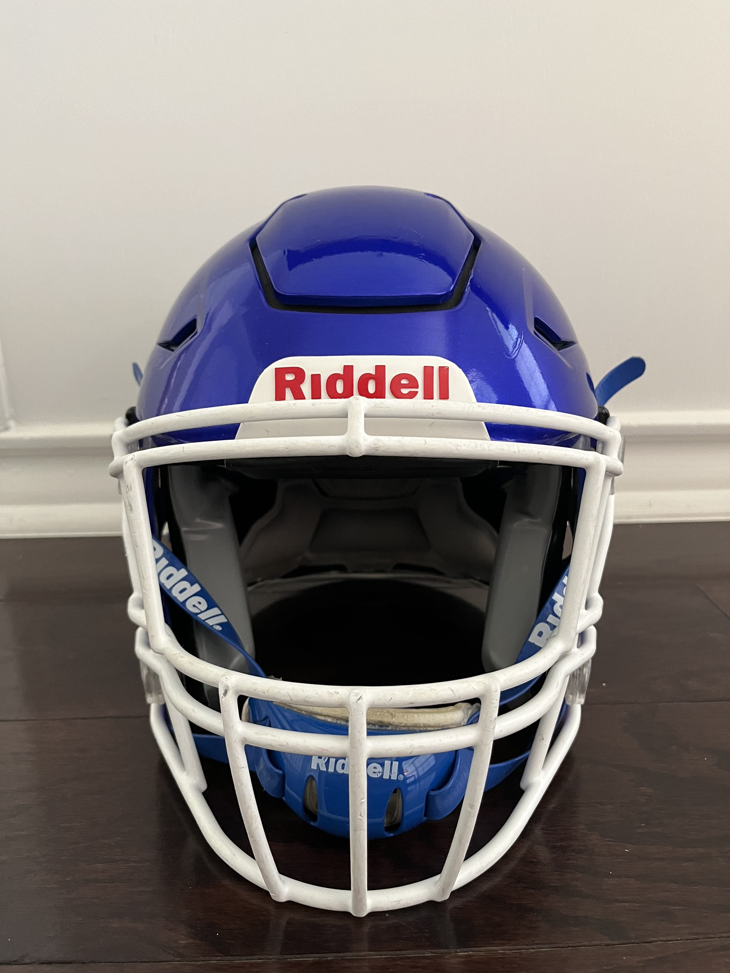 ハリRiddell speed flex 青　M Riddell Speed FLEX Football Helmet Matte Navy Blue Facemask