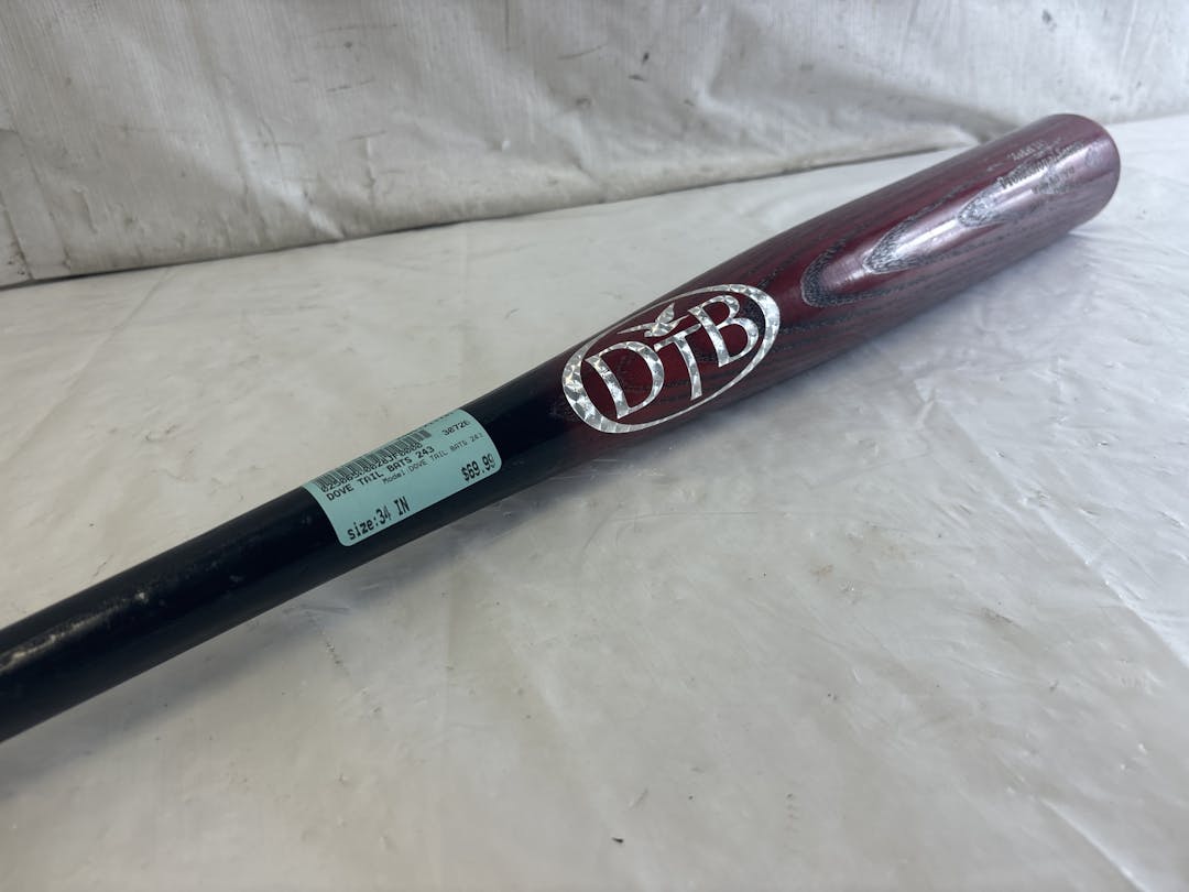 Used Dove Tail Bats Model 243 Professional Series White Ask 34" 33oz