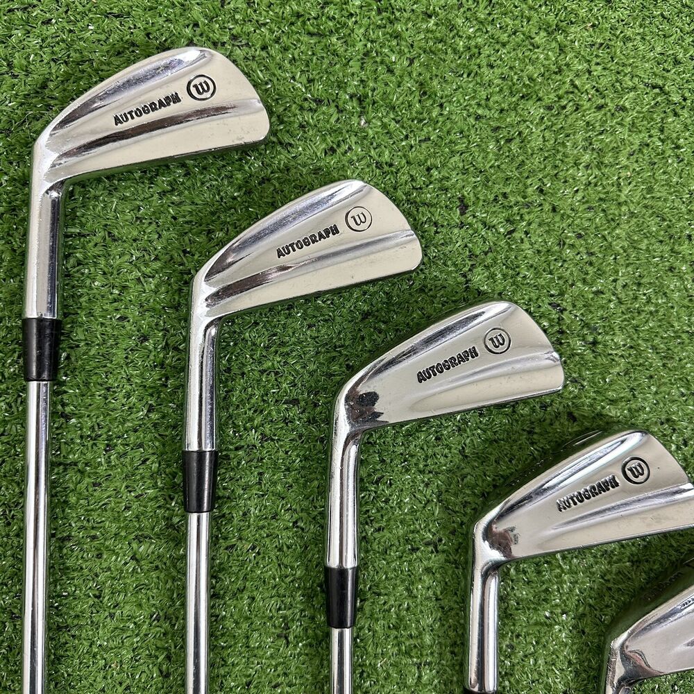 Wilson Autograph Blade Iron Set 39 Vintage Left Handed Golf Clubs