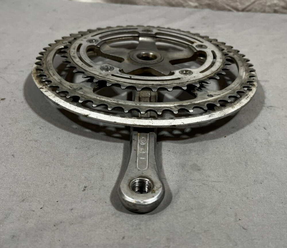 Vintage SR Sakae Silstar 170mm 52/40 Silver Aluminum Road