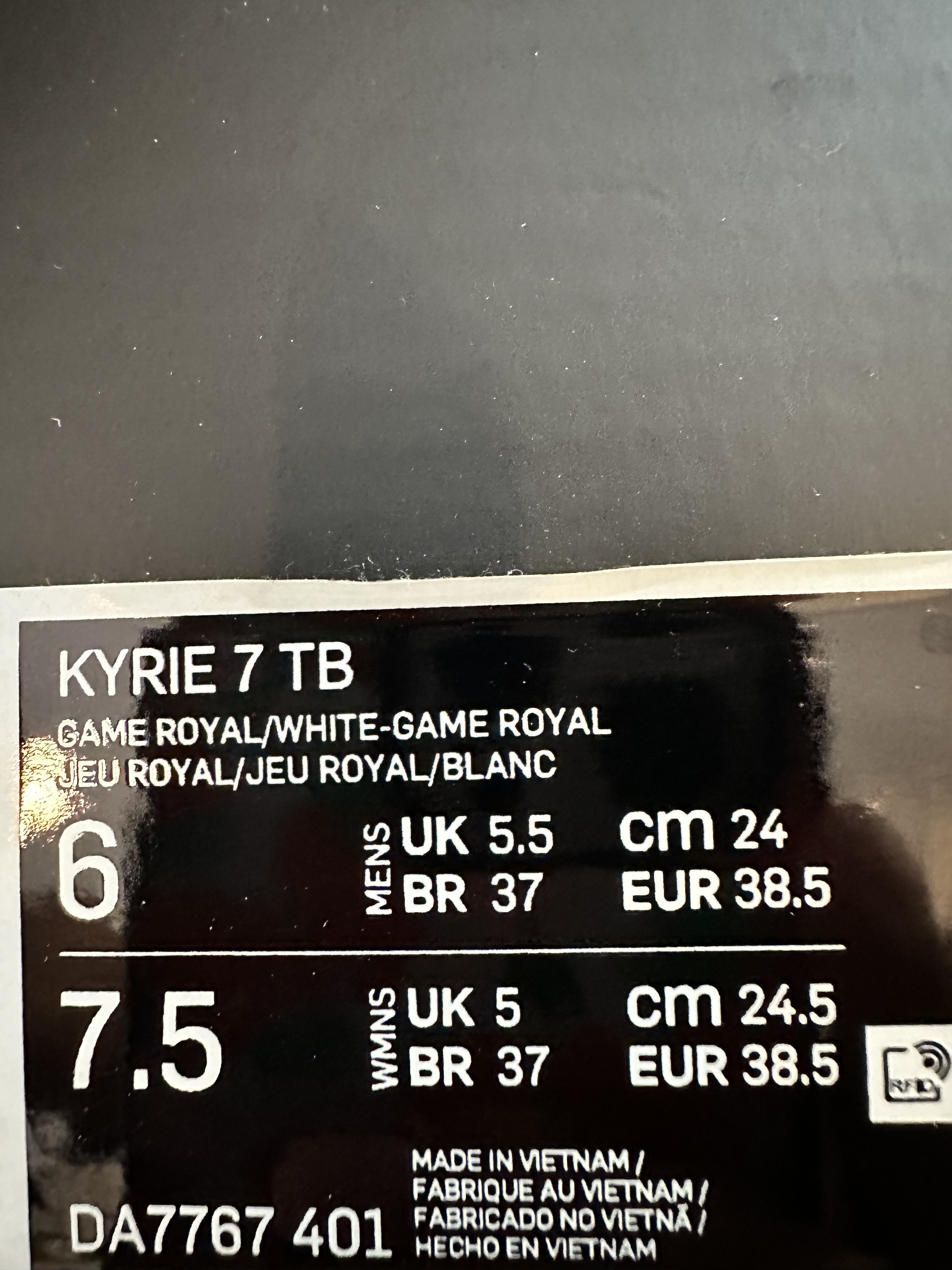 kyrie 7 royal blue