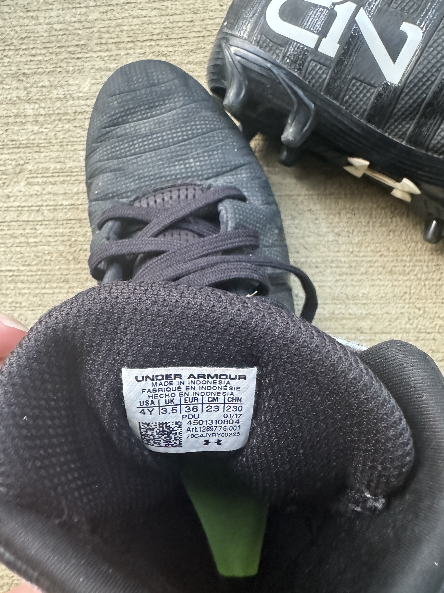 size 15 football cleats high top