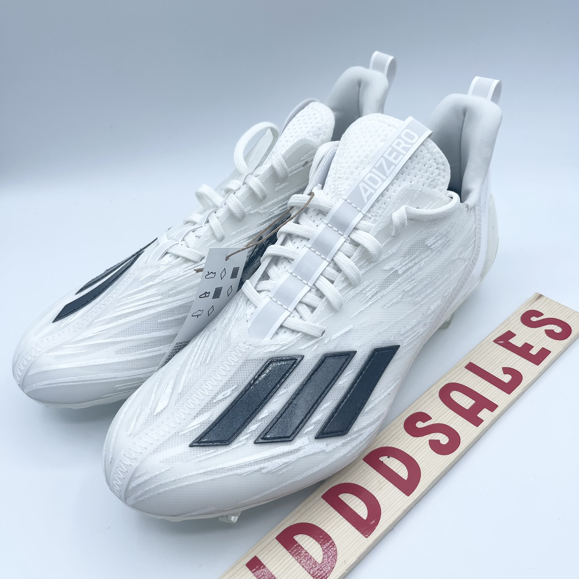 Adidas Adizero Football Cleats White Black GX4049 Men's Size