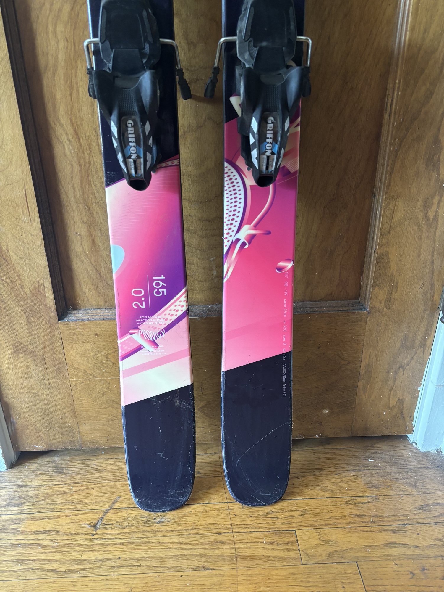スキー FACTION PRODIGY 2.0 +MARKER GRIFFON 13ID Faction Prodigy 2.0 165cm with Marker Griffon Sole ID Bindings