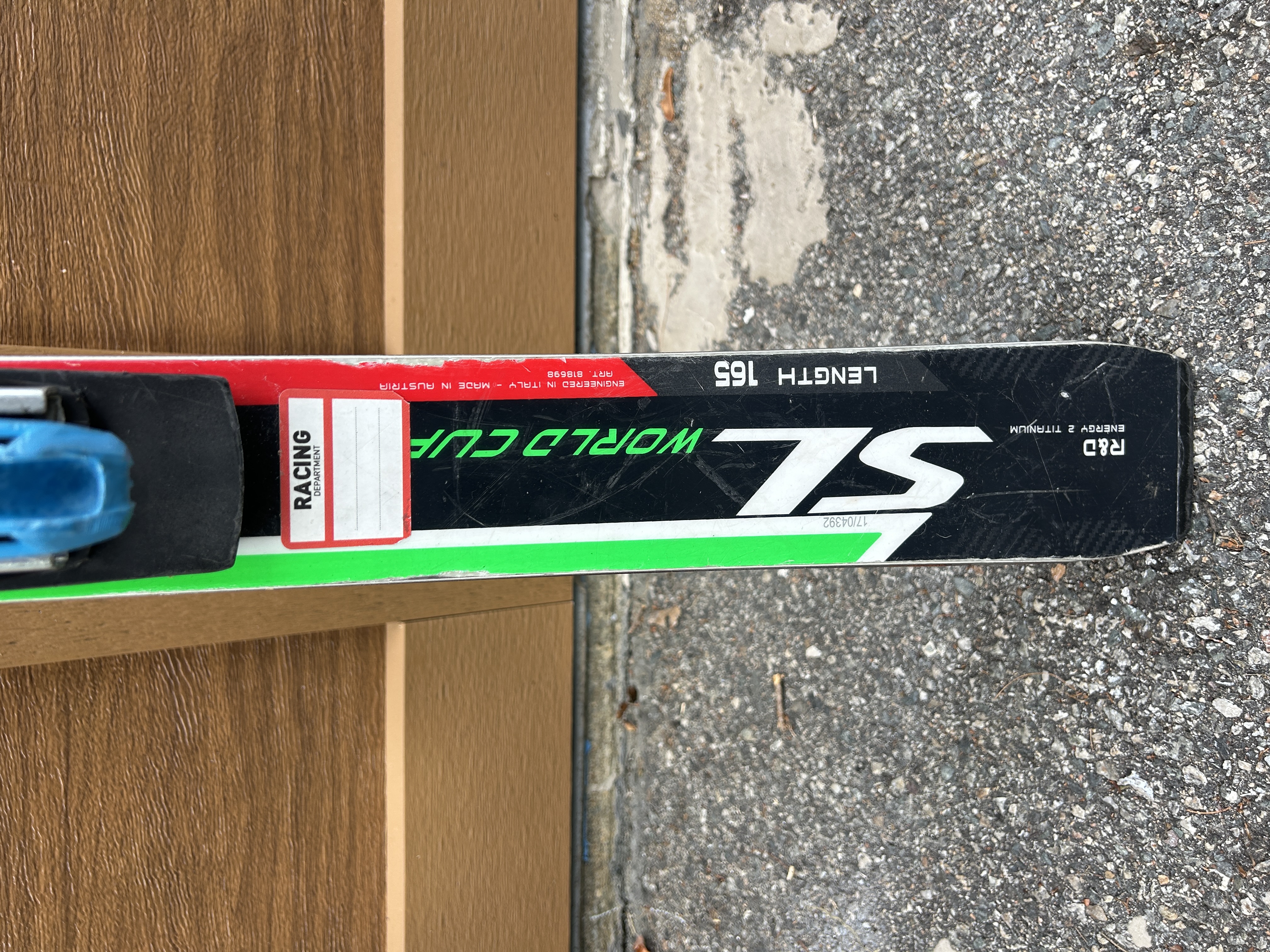 Nordica 165 cm Park Dobermann SL WC Skis Bindings Max Din 16