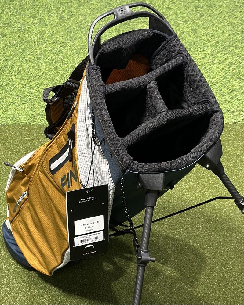 PING 2024 Hoofer Craz-E-Lite Stand Golf Bag Buck/Dark Sea NEW