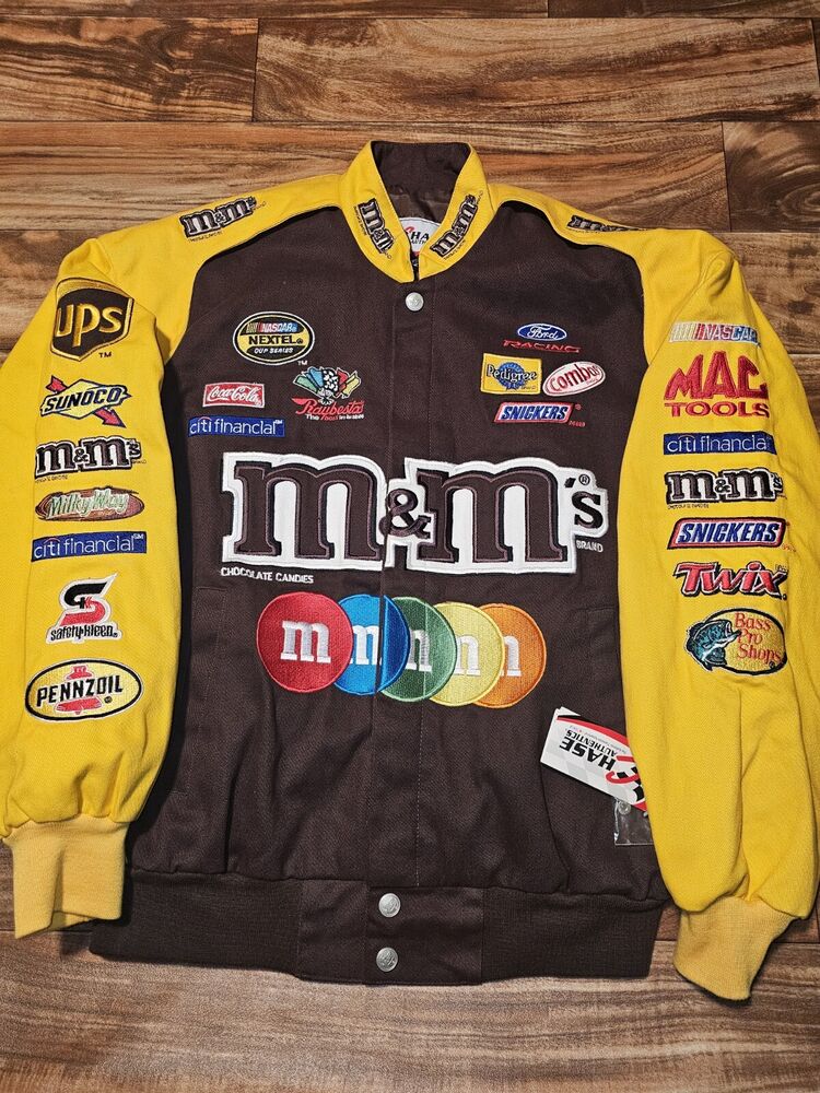 NASCAR M&M's ジャケット 2XL nascar m&m'sジャケット 2XL （VTG NASCAR Jacket Mens 5XL M&Ms