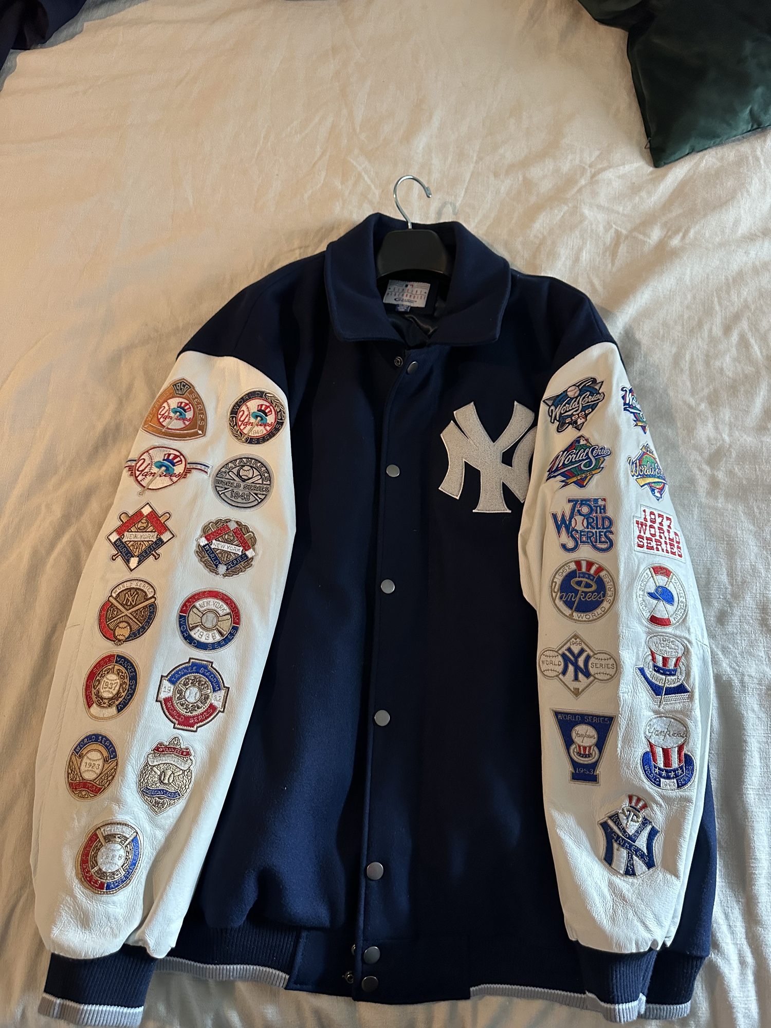NYY World Series Varsity Jacket 9/15まで New York Yankees G-III Franchise 27-Time World Series