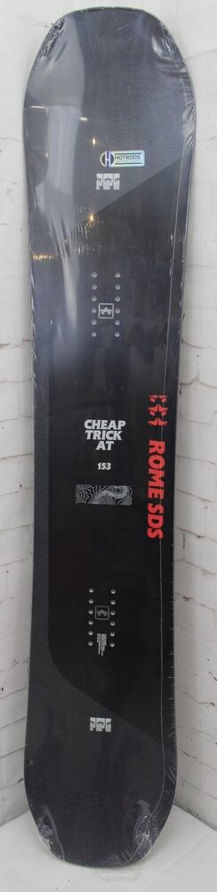 ROME SDS CHEAPTRICK AT 153 × FLUX PR M Rome SDS Cheap Trick 150cm Snowboard White Gray Black Blue 2022