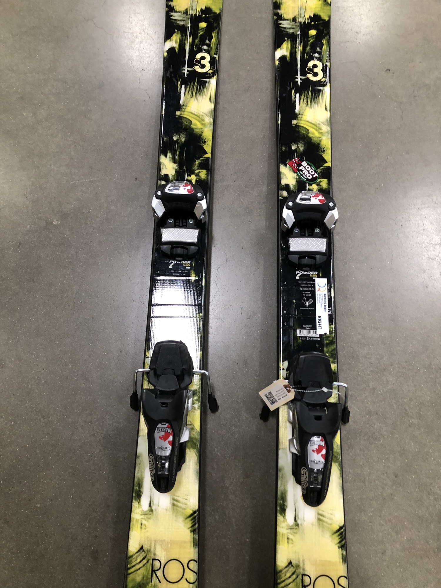 Used 2013 178cm Rossignol S3 Skis With Bindings