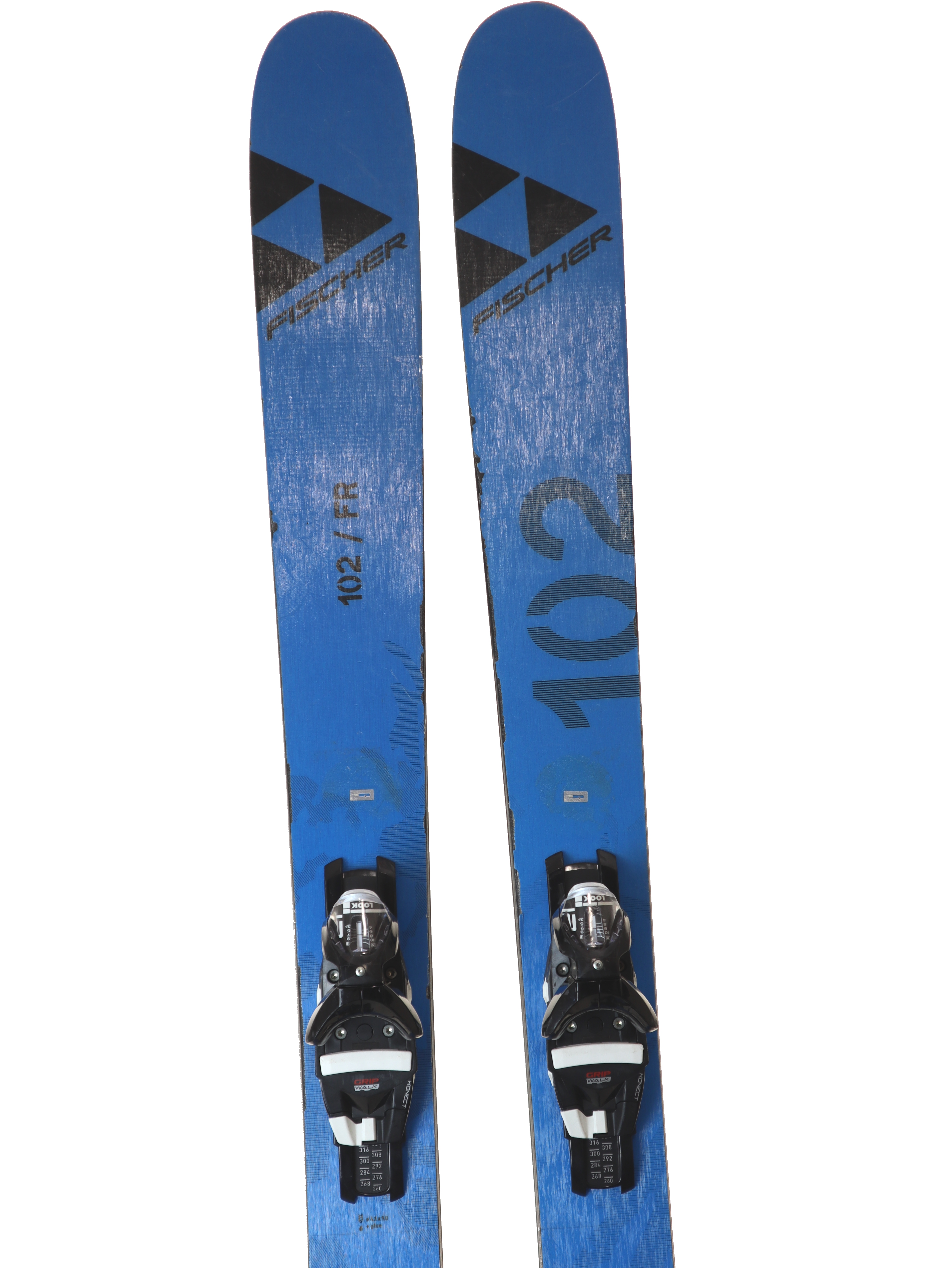 Used Fischer Ranger 102 Fr W/ Look NX 12 Bindings Size 170 (Option