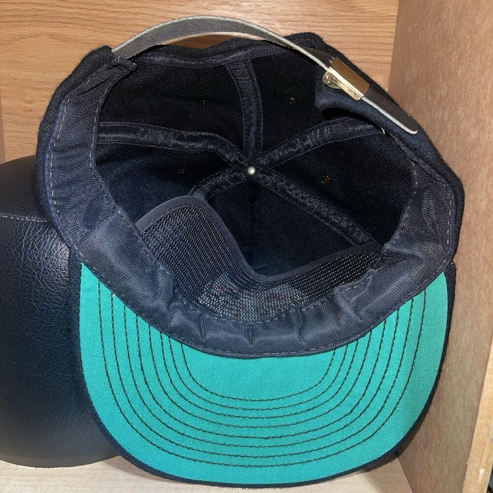 Vintage Hard Rock Cafe Chicago Strapback Black Wool Blend USA 90s