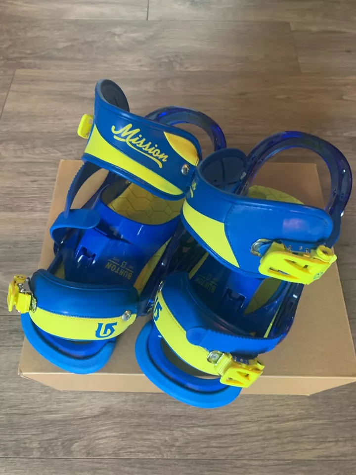 Burton - Youth Snowboard Bindings - Size S - Blue/Green - New
