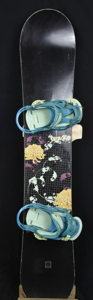 BURTON GINGER SNOWBOARD SIZE 141 CM WITH MEDIUM BURTON BINDINGS