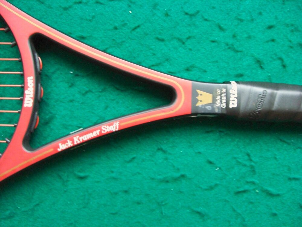1986 Rare Wilson Jack Kramer Staff 85 Graphite 16x18 1/4 Cover