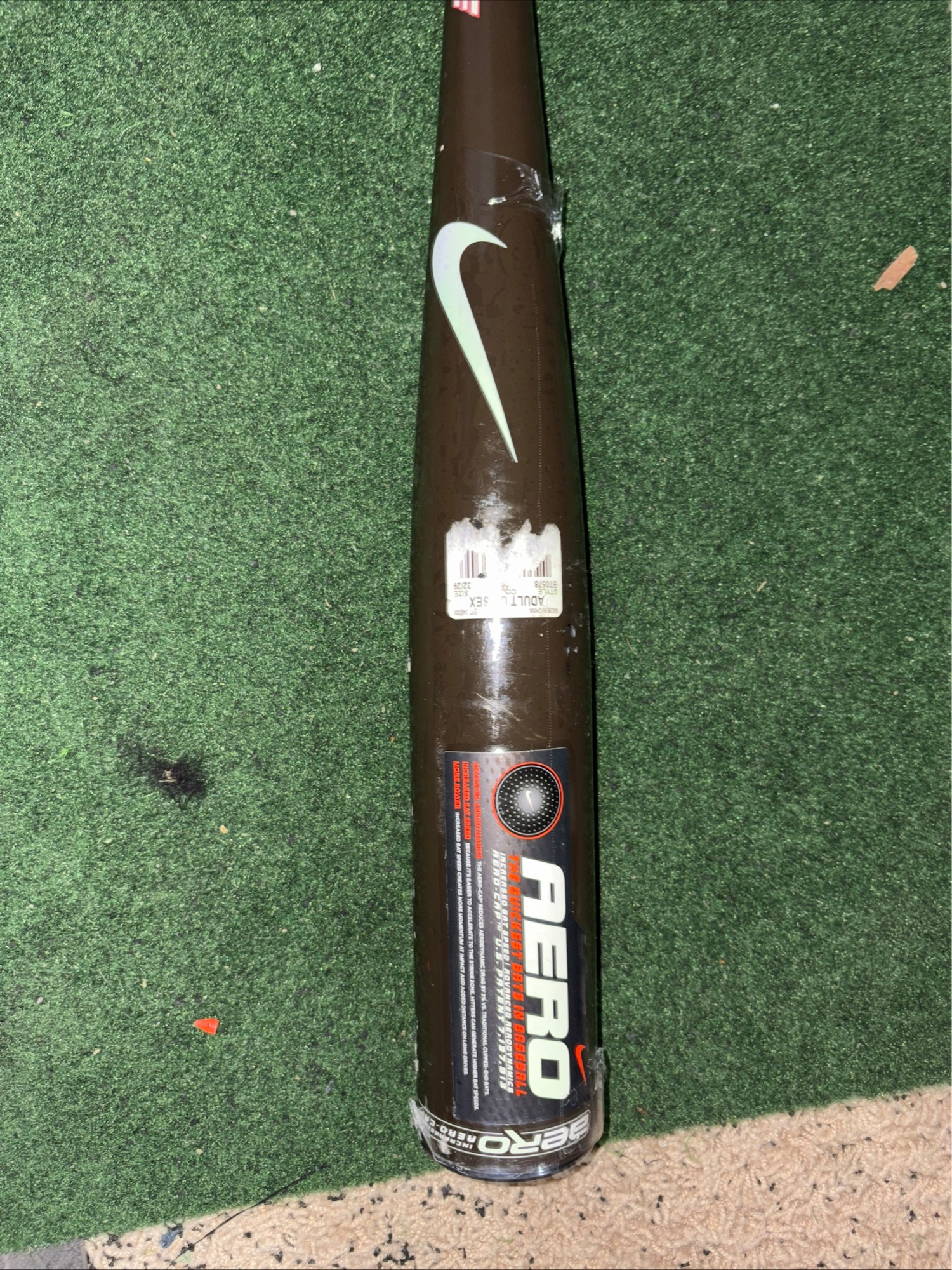 orange nike bat