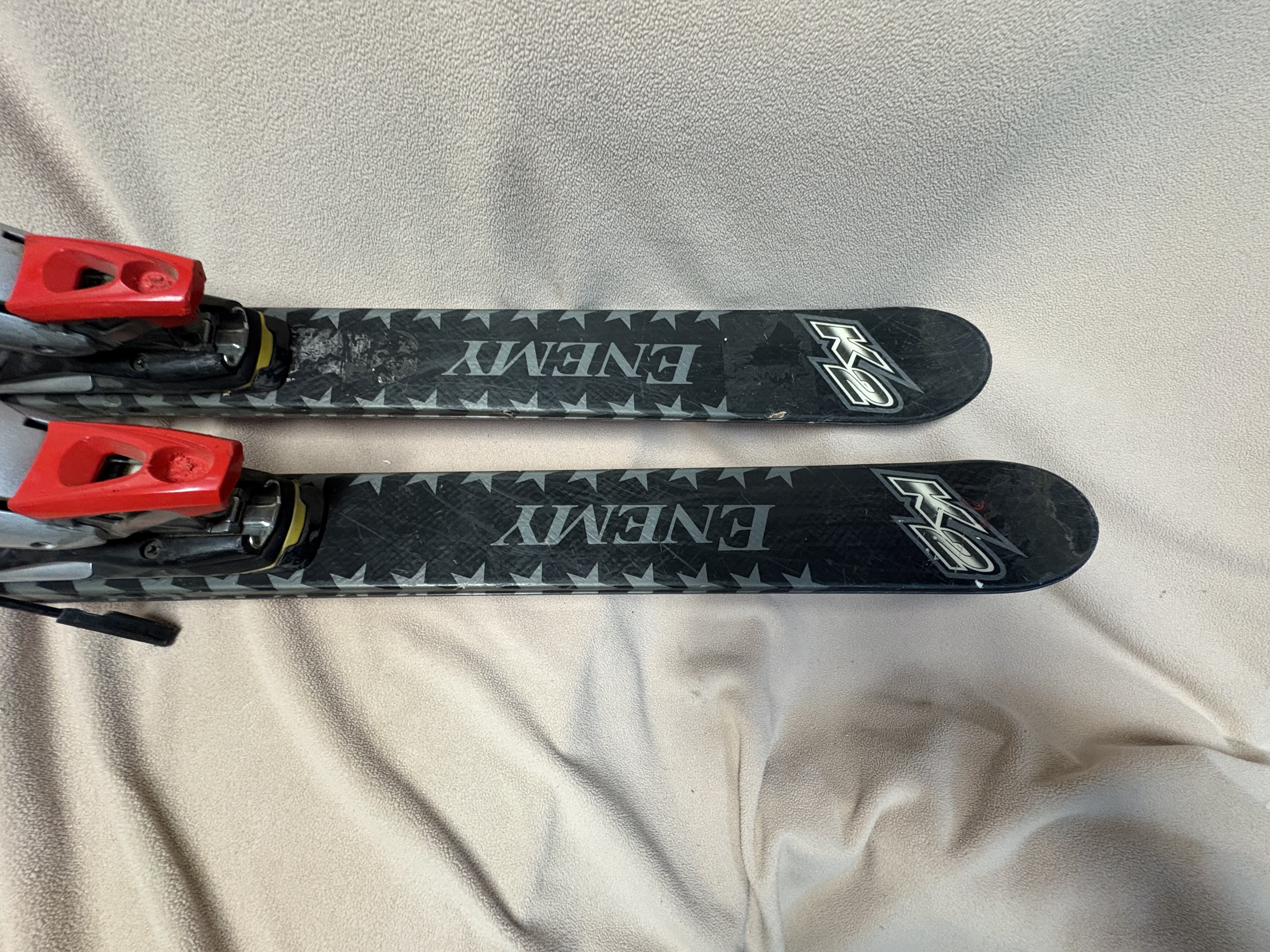 Unisex All Mountain 183 cm K2 Enemy Skis With Bindings (Used