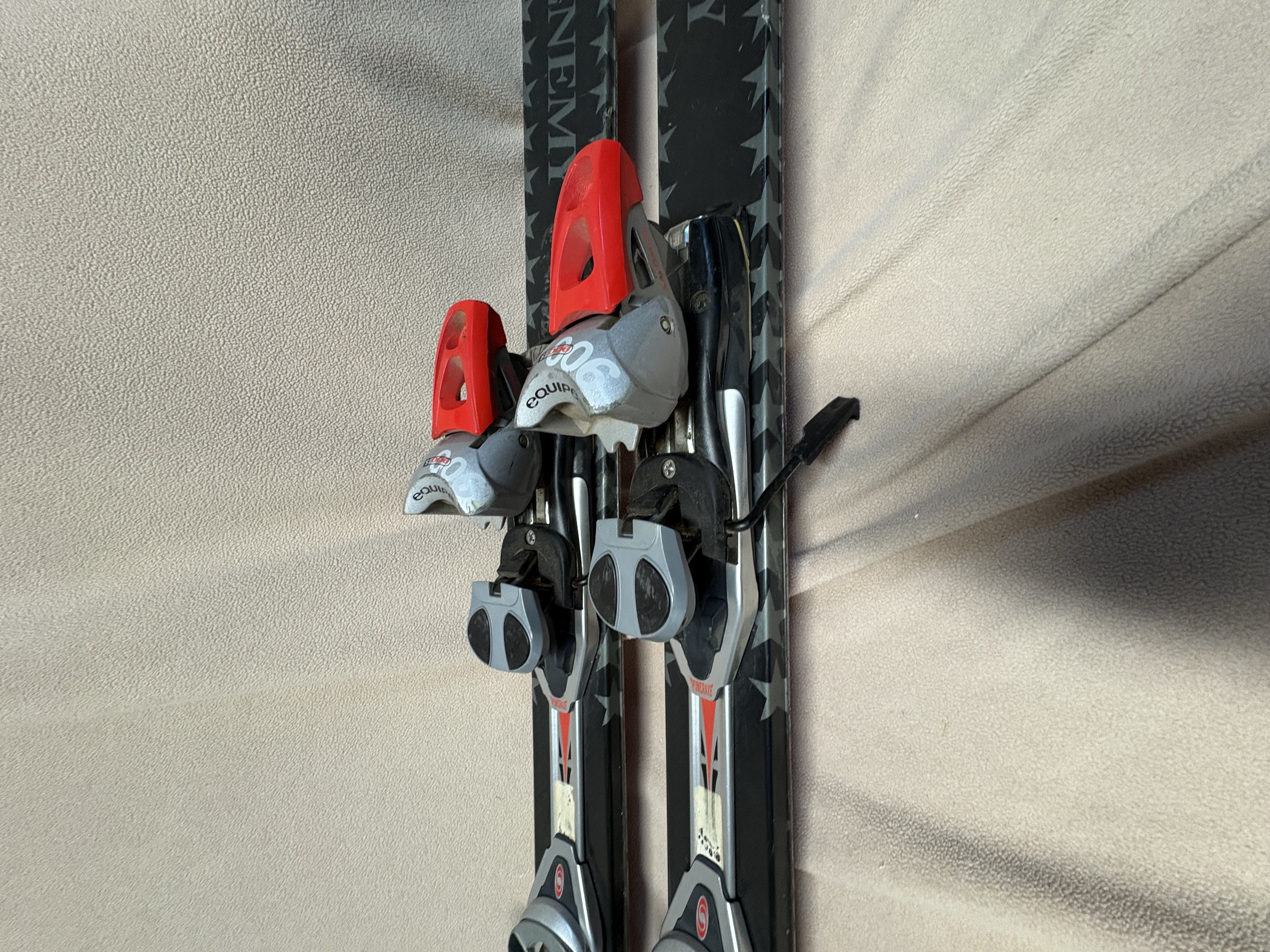 Unisex All Mountain 183 cm K2 Enemy Skis With Bindings (Used