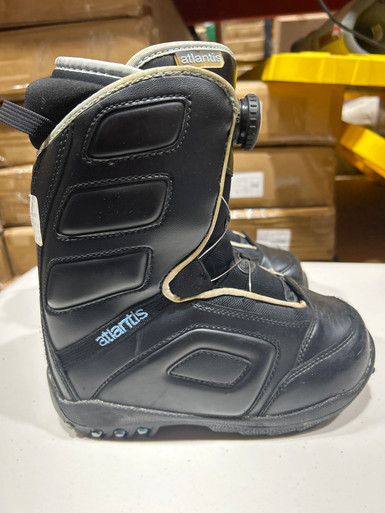 Used Burton Speed Zone Grom Boys Snowboard Boots Black