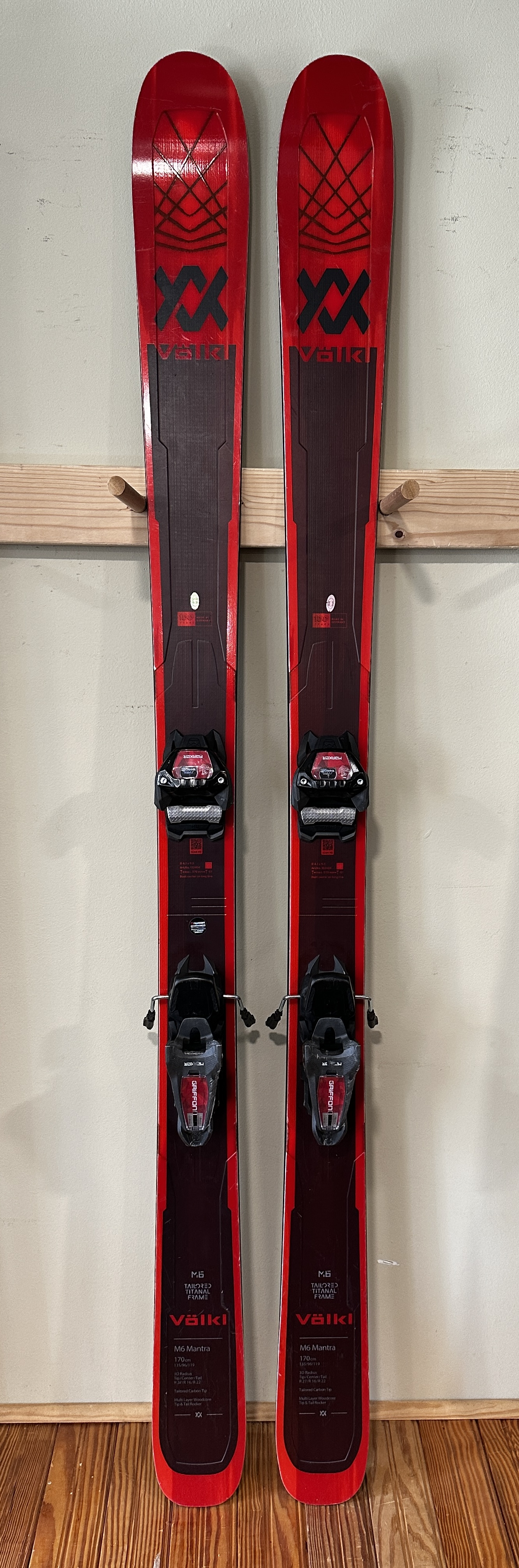 2023 Volkl M6 Mantra 170cm Skis With Marker Griffon 13 ID Bindings