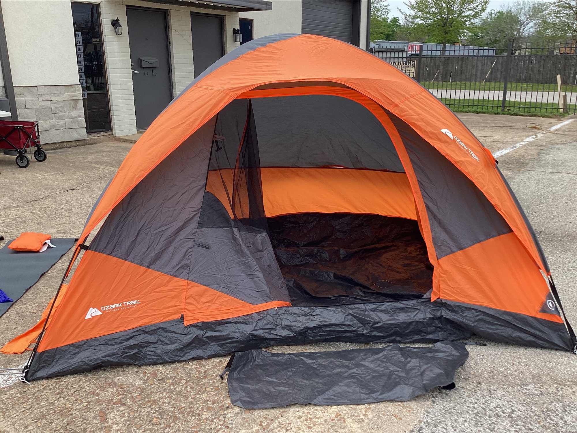 Used Once Ozark Trail 10 Person Cabin Tent | SidelineSwap