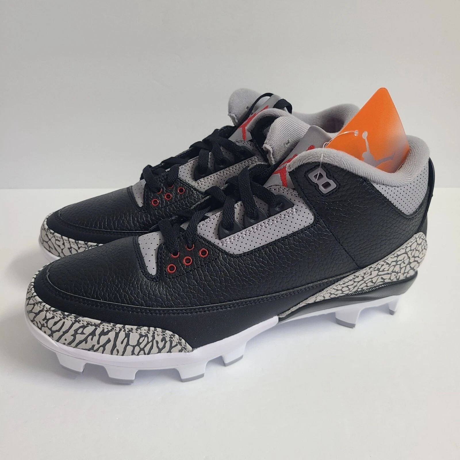 Nike Air Jordan 3 Retro MCS Baseball Cleats FZ8627-001 Size