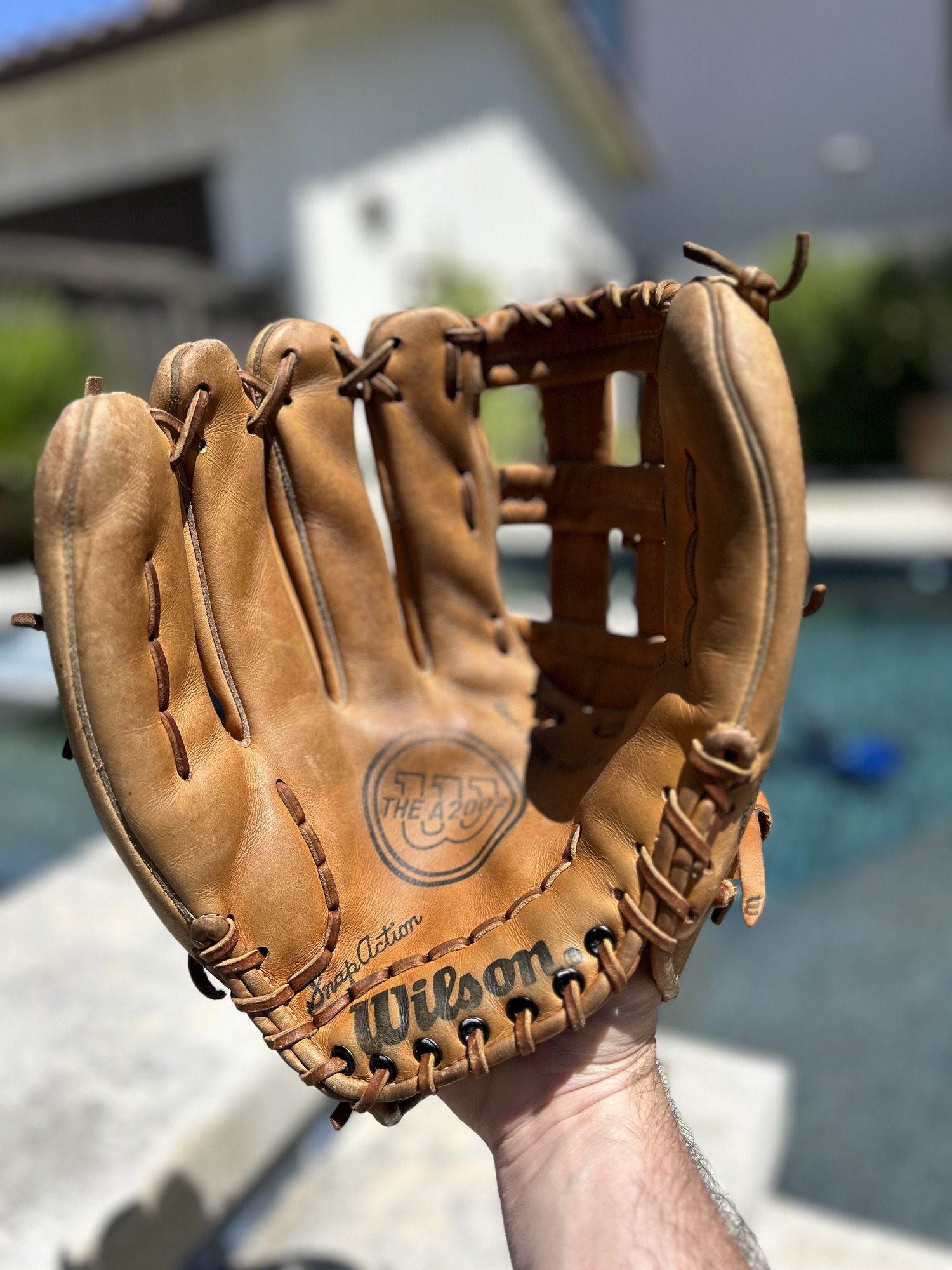 グローブ Wilson A2000 Japan snap action vintage Wilson The A2000 XXL Power Snap Pro-Back Baseball Glove/Mitt
